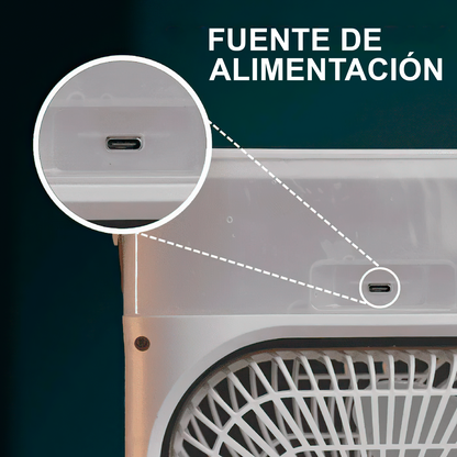 Ventilador Humidificador de Nebulización