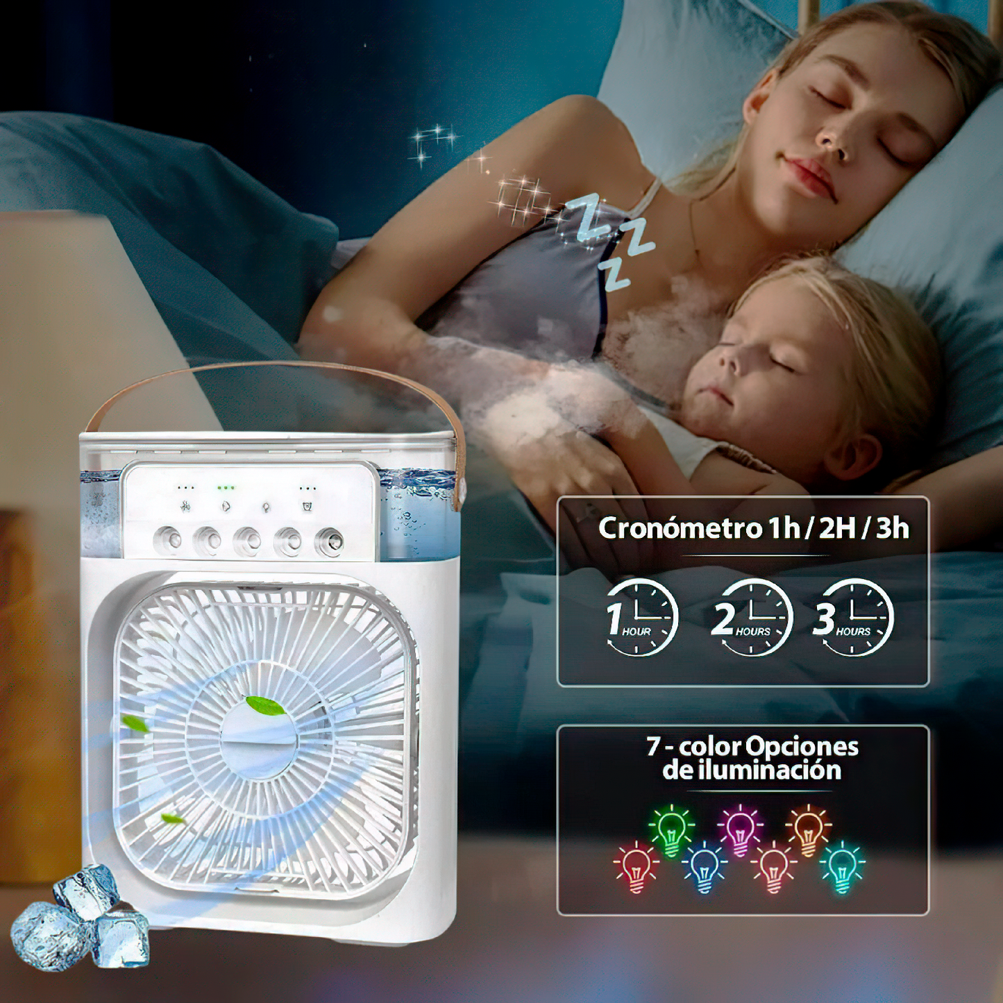 Ventilador Humidificador de Nebulización