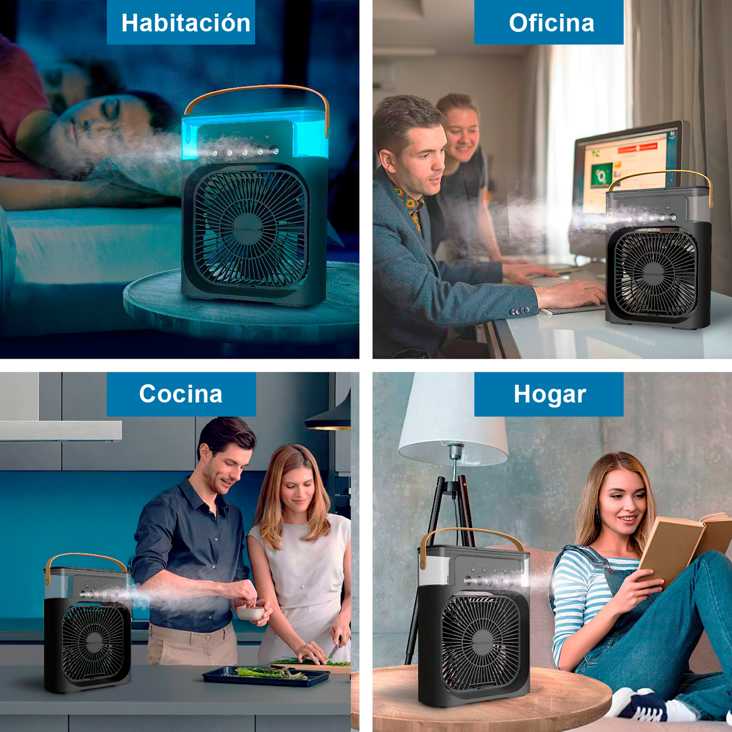 Ventilador Humidificador de Nebulización